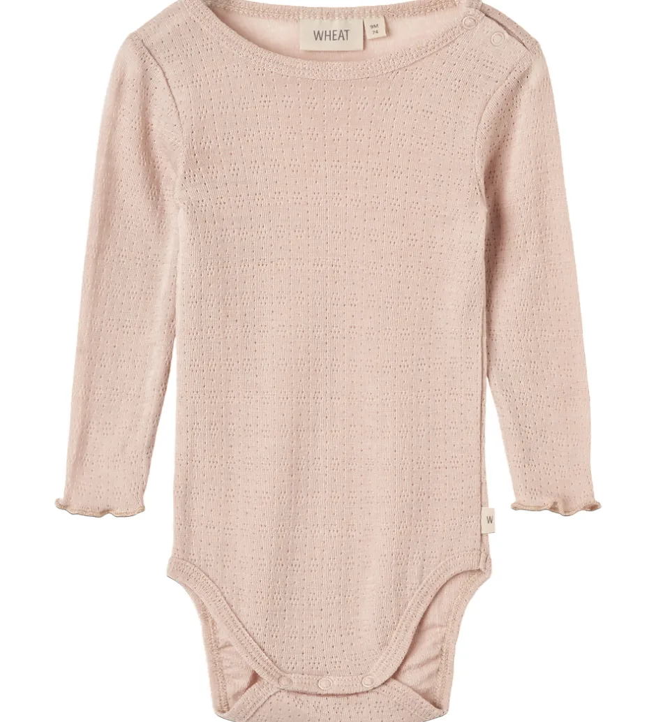 Bodyer|Wheat Body l/æ - Uld/Silke - Liea - Pale Lilac m. Hulmønster