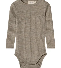 Bodyer|Wheat Body l/æ - Uld/Silke - Rib - Liea - Khaki Melange