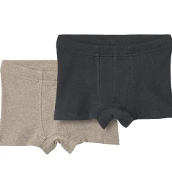 Undertøj|Wheat Boxershorts - Rib - 2-pak - Louis - Navy/Beige