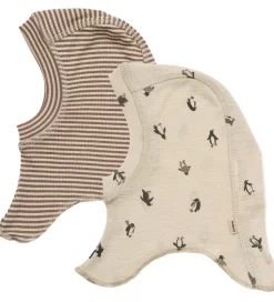 Elefanthuer|Wheat Elefanthuer - Uld - 2-Pak - Felix - 1-lags - Penguins