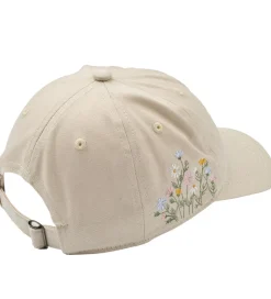 Kasketter|Wheat Kasket - Cecil - Sandshell m. Blomster