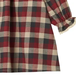 Kjoler|Wheat Kjole - Bella - Red Blue Check