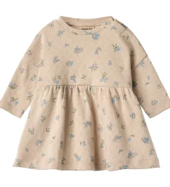 Kjoler|Wheat Kjole - Emmy - Warm Sand Flowers