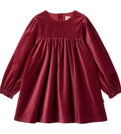 Kjoler|Wheat Kjole - Velour - Elvira - Ruby Red