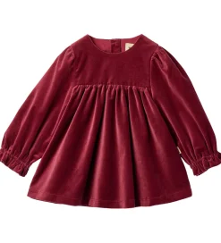 Kjoler|Wheat Kjole - Velour - Elvira - Ruby Red