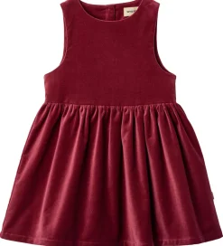 Kjoler|Wheat Kjole - Velour - Thelma - Ruby Red