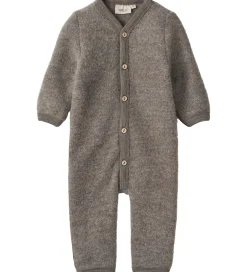 Heldragter|Wheat Køredragt - Uldfleece - Levi - Brown Melange