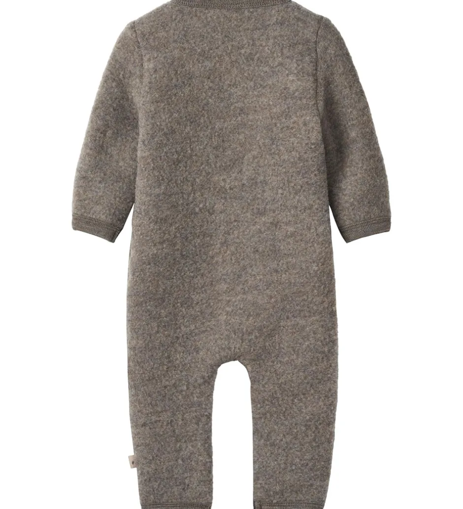 Heldragter|Wheat Køredragt - Uldfleece - Levi - Brown Melange