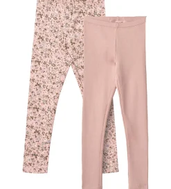 Leggings|Wheat Leggings - 2-pak - Jules - Rose Powder Flowers