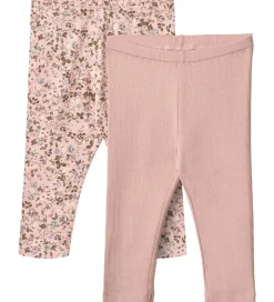 Leggings|Wheat Leggings - 2-pak - Jules - Rose Powder Flowers