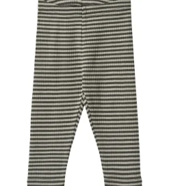 Leggings|Wheat Leggings - Rib - Jules - Winter Forest Stripe