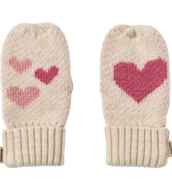 Handsker Og Luffer|Wheat Luffer - Uld - Jacquard - Towsi - Offwhite Melange m. Hjer