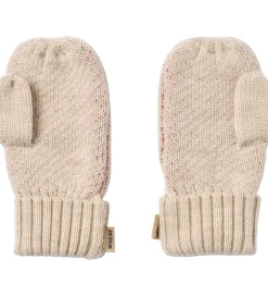 Handsker Og Luffer|Wheat Luffer - Uld - Jacquard - Towsi - Offwhite Melange m. Hjer