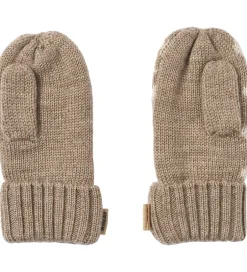 Handsker Og Luffer|Wheat Luffer - Uld - Jacquard - Towsi - Grey Camel Melange m. Sn