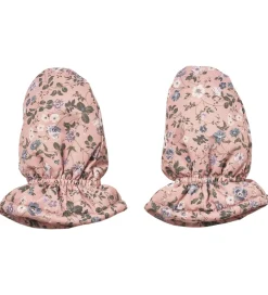 Handsker Og Luffer|Wheat Luffer m. Fleece - Muffu - Rose Powder Flowers
