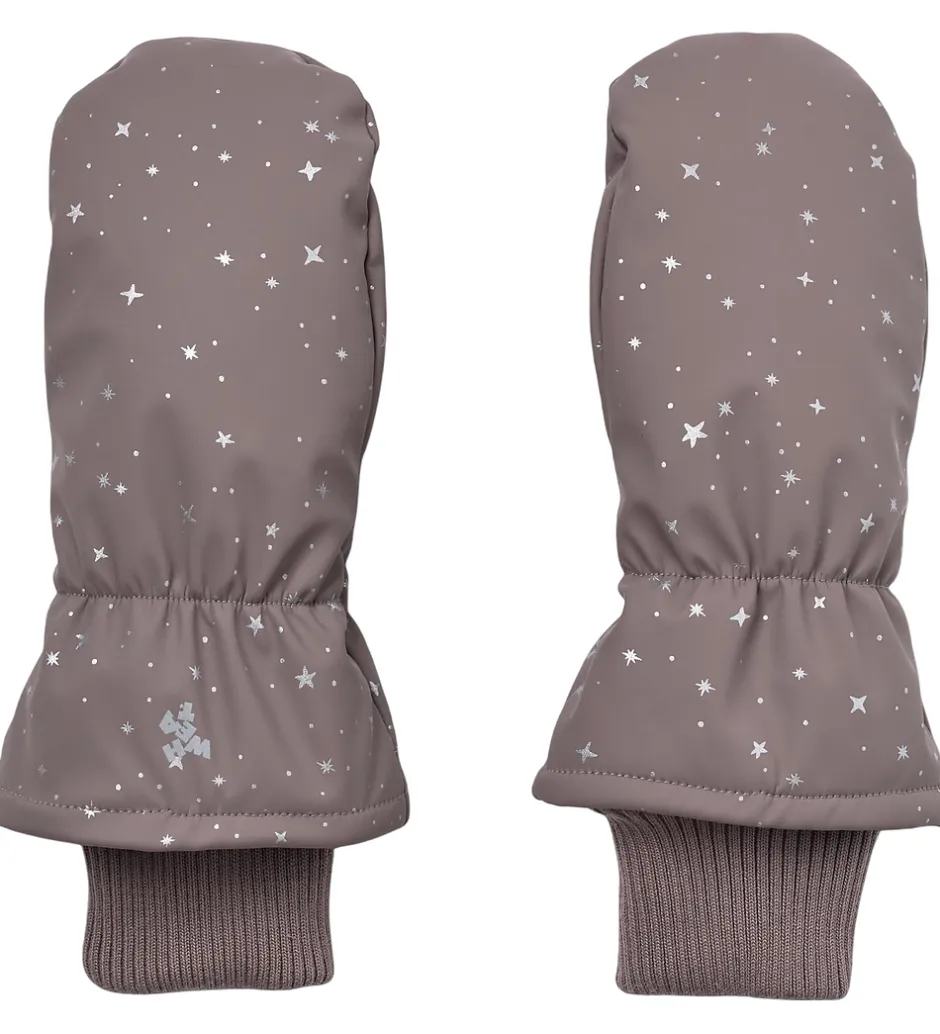 Handsker Og Luffer|Wheat Luffer m. Fleece - PU - Stormy - Purple Stone Stars