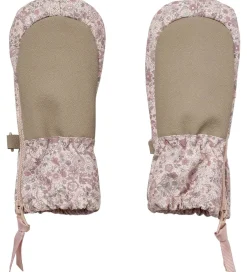Handsker Og Luffer|Wheat Luffer m. Fleece - Rose Dust Flowers m. Lynlås