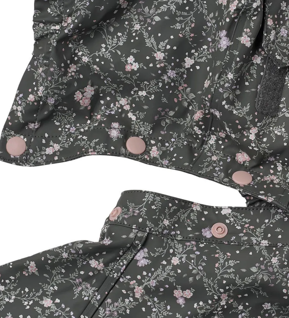 Regntøj|Wheat Regnjakke - PU - Chardy - Forest Lake Checked Flowers