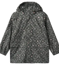 Regntøj|Wheat Regnjakke - PU - Ollo - Forest Lake Checked Flowers