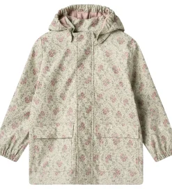 Regntøj|Wheat Regnjakke - PU - Ollo - Slightly Green Flowers