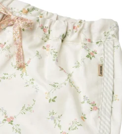 Shorts Og Knickers|Wheat Shorts - Inger - Ivory Checked Flowers