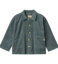 Unisex-Tøj|Skjorter|Wheat Skjorte - Fløjl - Sage - Stormy Weather