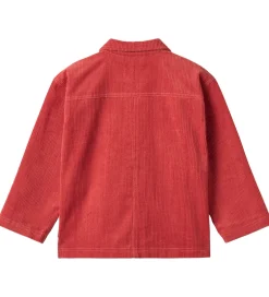 Unisex-Tøj|Skjorter|Wheat Skjorte - Fløjl - Sage - Raspberry