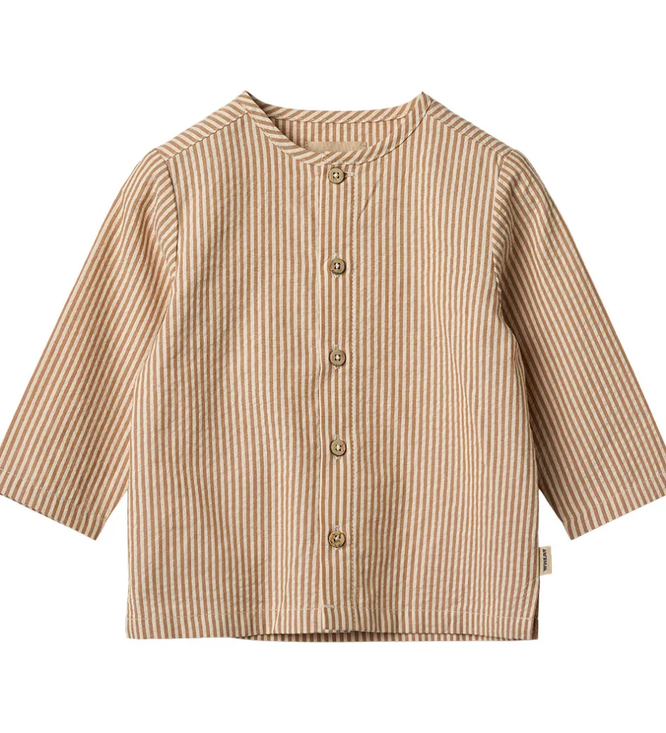 Skjorter|Wheat Skjorte - Shelby - Caramel Stripe