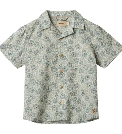 Skjorter|Wheat Skjorte k/æ - Anker - Aqua Hawaii Flowers