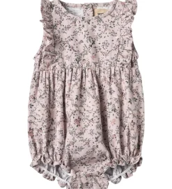 Sommerdragter|Wheat Sommerdragt - Emmaline - Lilac Checked Flowers