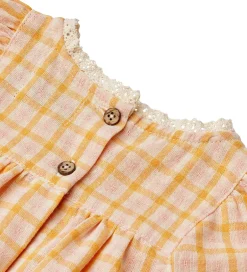 Sommerdragter|Wheat Sommerdragt - Margit - Yellow Check