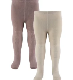 Strømpebukser|Wheat Strømpebukser - Uld - Karla - 2-pak - Dry Rose