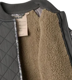 Termotøj|Wheat Termojakke - Ellas - Black Sea m. Blomster