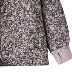 Termotøj|Wheat Termojakke - Thilde - Black Sea Flowers