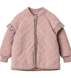 Termotøj|Wheat Termojakke m. Fleece - Ellas - Warm Rose m. Blomster
