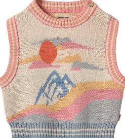 Veste|Wheat Vest - Strik - Maria - Beige/Multi