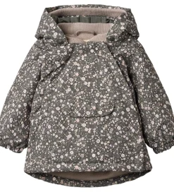 Vinterjakker|Wheat Vinterjakke - Sascha - Black Sea Open Flowers